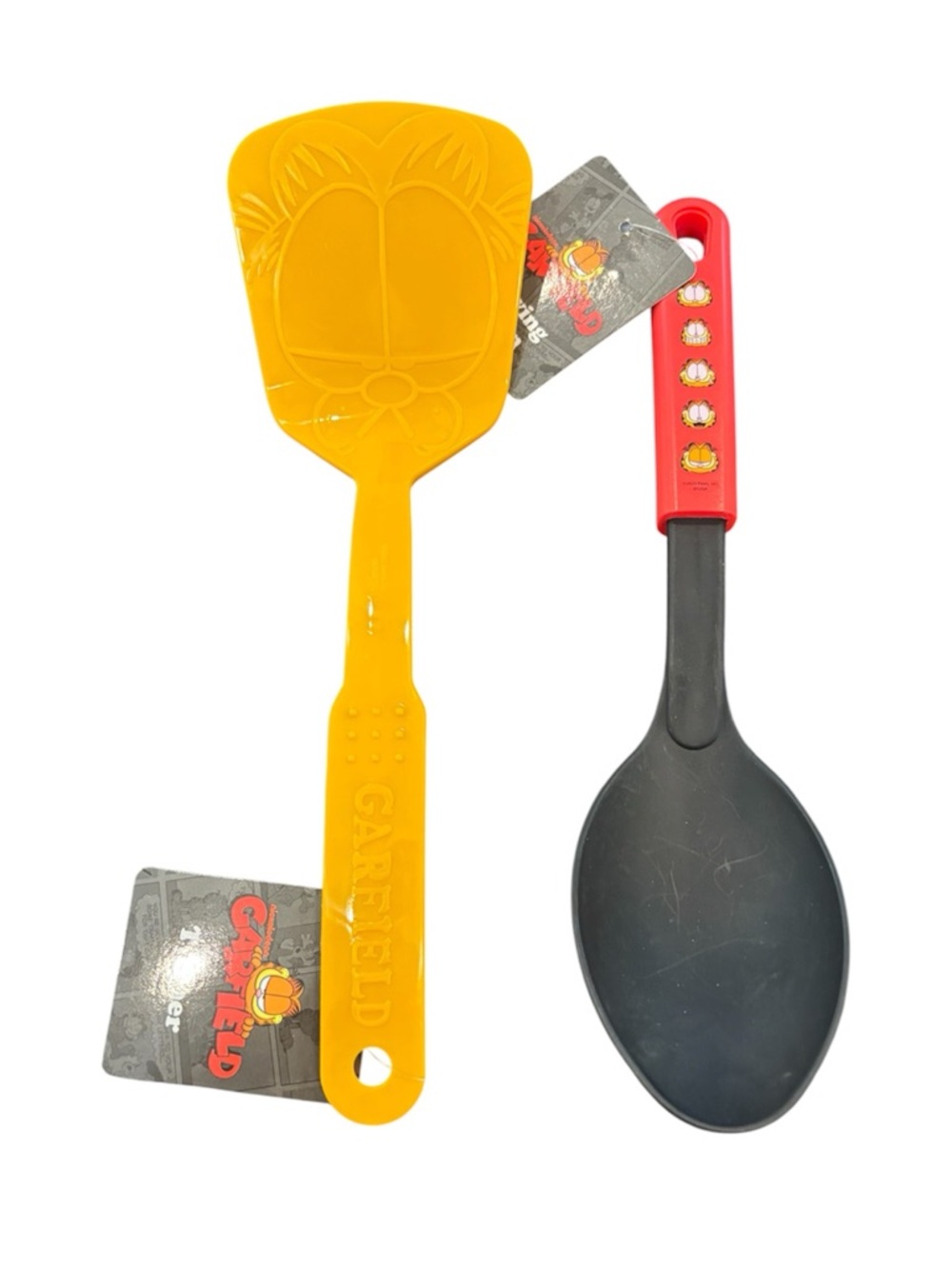 Garfield Yellow & Red Nonstick Kitchen Utensil Set - Spatula and Spoon